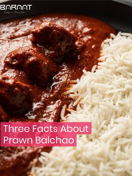 Prawn Balchao is a celebrated dish from Goa, known for its robust, spicy, and tangy flavors.
