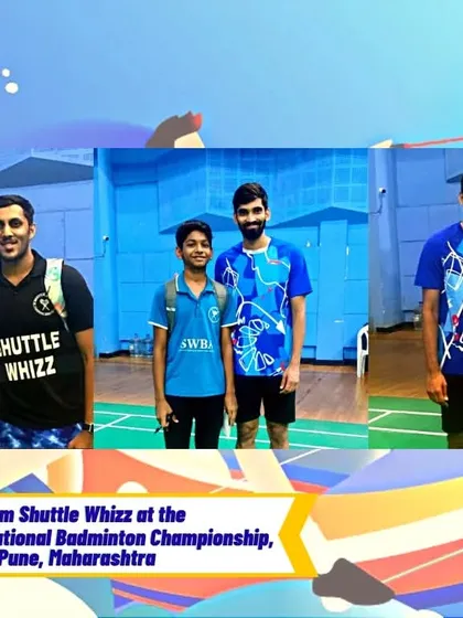 Our young players getting a chance to meet and pose with their badminton idols at the 84th Senior National Championship.
