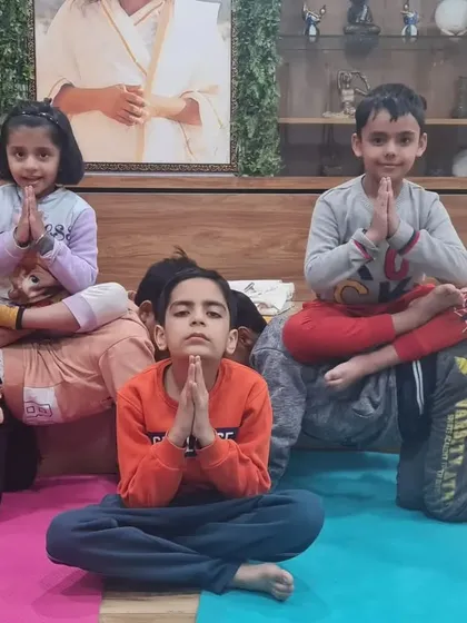 Our kids' yoga classes are all about teamwork and trust. This acro yoga pose shows how children learn to support each other, building not just physical strength but also communication skills and confidence in a fun, playful setting.