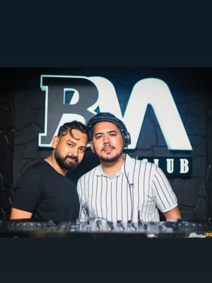 Posing with a fellow artist at RM Club. The DJ community in Delhi is vibrant, and I love collaborating and sharing the stage with other talented performers.