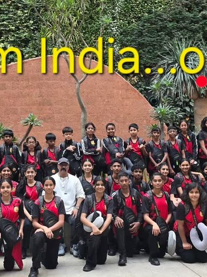 A group photo of Team India OSKFI. This large team of dedicated students and instructors is ready to make their mark on the world stage.