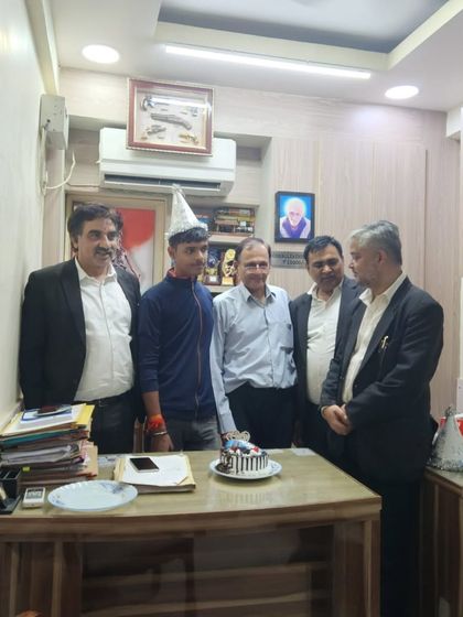 Celebrating the birthday of Vimal Pandey, a dedicated law student and social worker. It is heartening to see young people who are committed to both the legal profession and serving society.