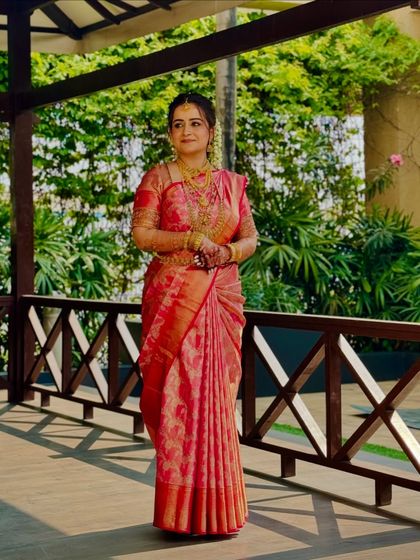 South Indian Bridal Drapes photo 49