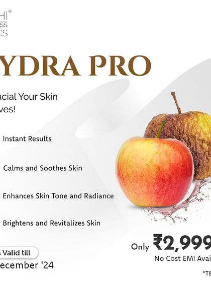 Experience the Hydra Pro, the facial your skin truly deserves. It delivers instant results, calms and soothes the skin, and enhances your natural radiance for a revitalized look.