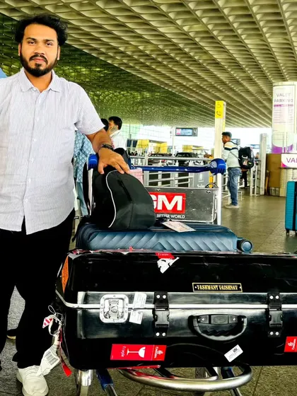 At the airport, ready for the UK and USA tours. Carrying the sound of India across the world is a great responsibility and privilege.