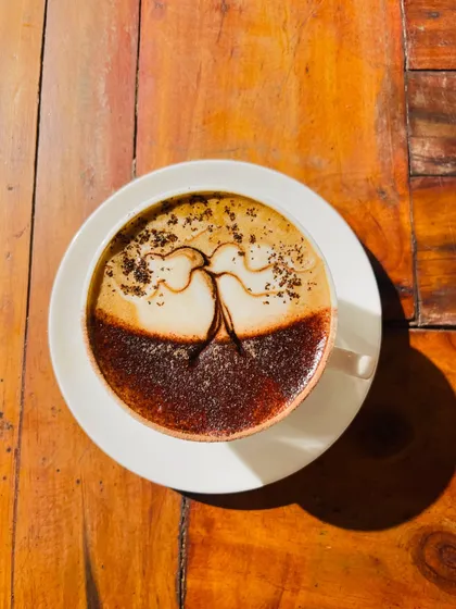 Starting the day with a cup of love. Our baristas love creating beautiful latte art for you.