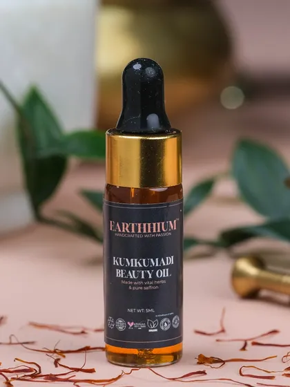 This is the 5ml trial size of my Kumkumadi Beauty Oil. It's a perfect way to experience the benefits of this ancient Ayurvedic recipe before committing to a larger bottle.