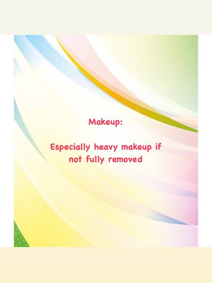 Makeup, especially heavy or oil-based formulas, can contribute to clogged pores if not fully removed at the end of the day.