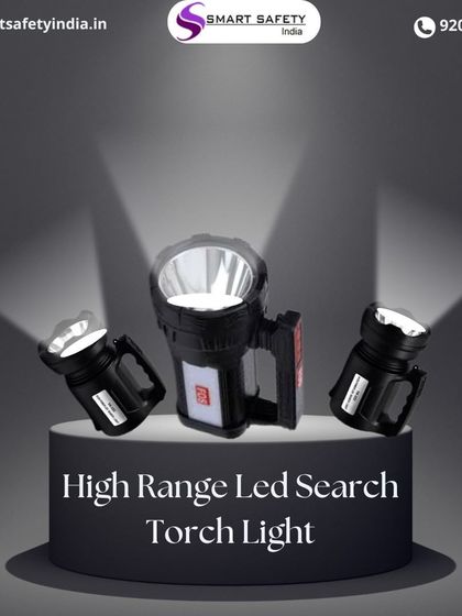 An overview of our high-range LED search torch lights. These are built for tough conditions and provide powerful, reliable brightness for outdoor adventures, security patrols, and emergencies.