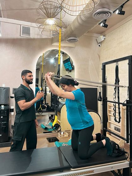 Prenatal Pilates requires specialized knowledge and care. Our instructors are trained to modify exercises for expecting mothers, focusing on core stability and pelvic floor strength to support a healthy pregnancy.