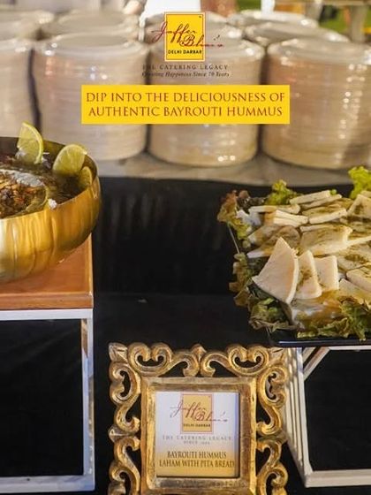 Dip into the deliciousness of authentic Bayrouth Hummus. Our Middle Eastern station features creamy hummus served in a golden bowl alongside freshly baked pita bread, bringing the taste of the Levant to your event.
