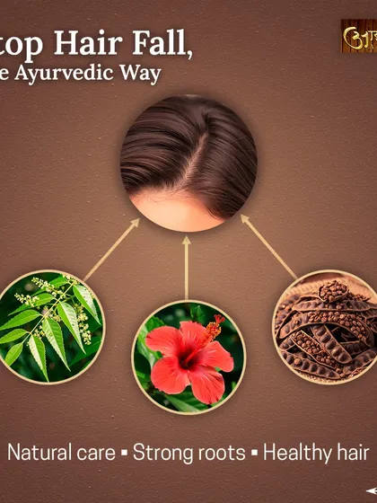 Are you struggling with hair fall? Ayurveda teaches us that the root cause often lies in an imbalance within. I use natural care with herbs like Neem and Hibiscus, combined with lifestyle adjustments, to strengthen your roots and restore your hair's health from the inside out.