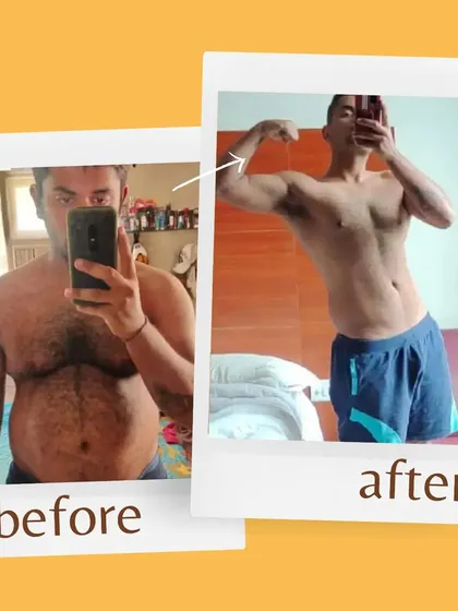 Real results from a real client. This transformation was achieved by combining our convenient meal plans with a consistent lifestyle. We are proud to be a part of our clients' fitness journeys.