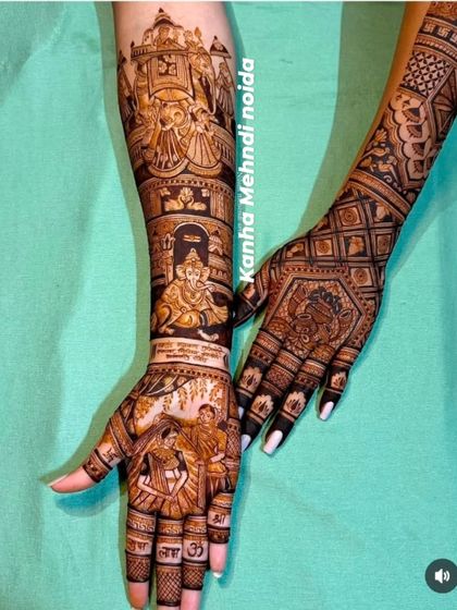Kanha Mehandi - Bridal Mehndi Custom Storytelling & Portrait Mehndi photo 32
