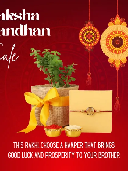 I create beautiful, themed gift hampers for any festival or occasion. This Raksha Bandhan set, featuring a plant for prosperity, shows how we can combine traditional elements with a sustainable gift that grows.