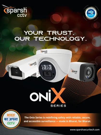 The Onix Series is designed to redefine safety with reliable, secure, and accessible surveillance. Made in Bharat, for Bharat, this product line integrates seamlessly into homes, offices, and industries, providing powerful protection.