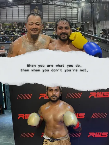 A picture with one of the legends. Training with different masters is what shapes a fighter. When you are what you do, you must always keep doing.