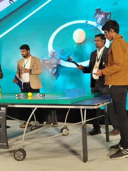 A closer look at the robotics football competition where our student, Shankarshan, competed. The event required precise control and strategic thinking, skills that we emphasize in our advanced robotics courses.