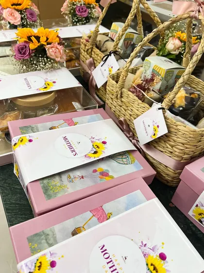 A look at the different gift boxes and baskets I prepared for Mother's Day. Each one is packed with care and designed to bring a smile to your mom's face.