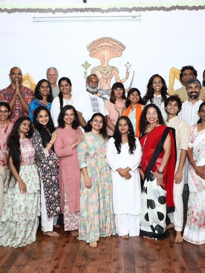 A group of newly certified yoga teachers after completing their training. It is always a pleasure to see students from different walks of life unite through their passion for yoga.