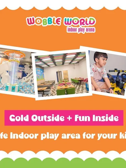 Cold outside means fun inside! Our safe indoor play area is the perfect solution for fun on chilly or rainy days.