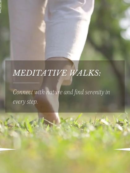 Connect with nature and find serenity in every step with our meditative walks. This is a key part of our retreat experience, helping you ground and center yourself.