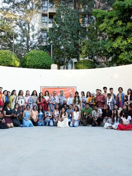 A group photo of our performers, volunteers, and team. It takes a village to put together our festivals, and we're grateful for every hand.