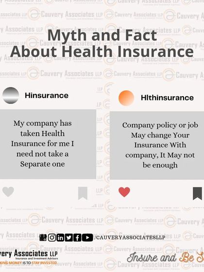 Let's get the facts right. Relying only on your corporate health plan leaves you vulnerable. A personal health insurance policy ensures you are covered regardless of your employment status and that the coverage amount is adequate.
