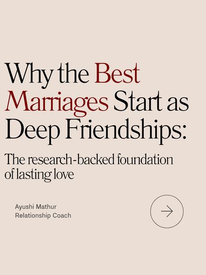 The best marriages start as deep friendships. This guide explores the research-backed foundation of lasting love.