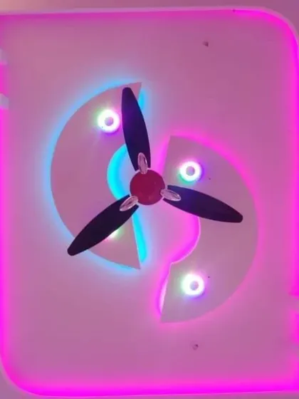 This design uses multi-colored RGB lighting to create a fun and dynamic effect. The lights can change color, allowing you to set the mood from calm blue to energetic pink.