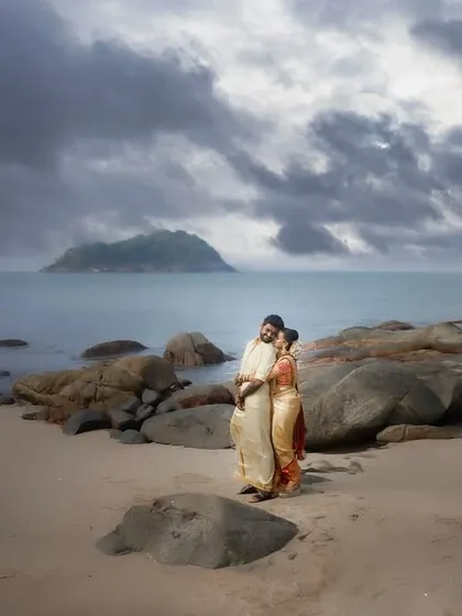 For the adventurous at heart, I travel to capture love against the most epic backdrops. Here, under a dramatic coastal sky, the couple's connection feels as vast and powerful as the ocean before them.