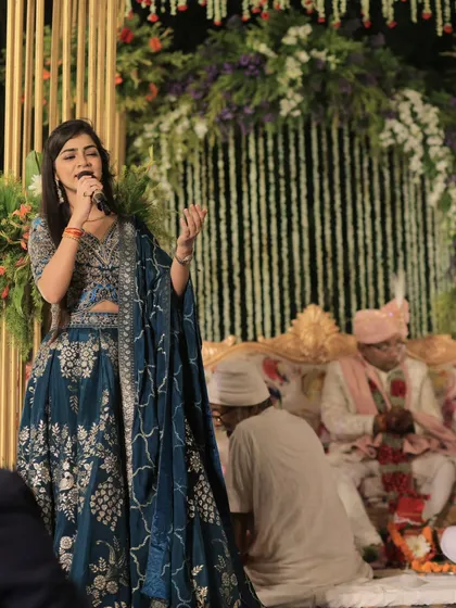 Lost in the song, I pour my heart into every performance. It's a blessing to be able to share my music and be a part of such important life celebrations.