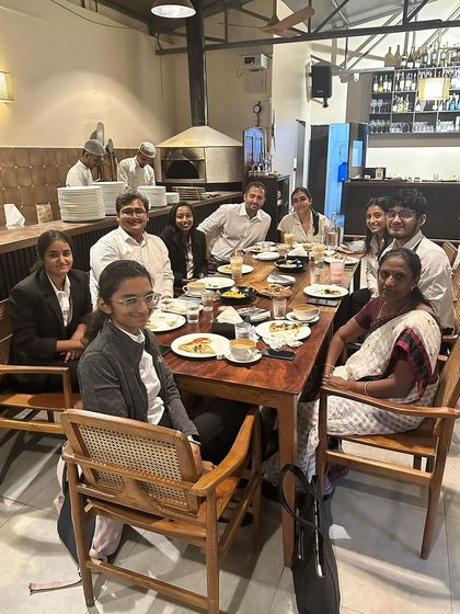 A team lunch with our March 2024 interns. Sharing a meal together is a simple but effective way to build camaraderie within the firm.