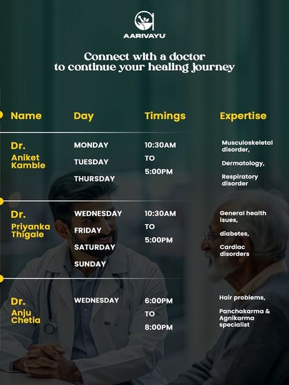 Our Andheri clinic is staffed by a diverse team of specialists. Dr. Aniket Kamble focuses on musculoskeletal and respiratory disorders, ensuring comprehensive care.