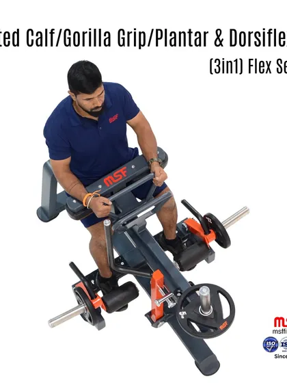 An overhead view of the 3-in-1 Flex Series machine, showing the Gorilla Grip function in use. This feature is excellent for athletes looking to enhance foot grip and overall athletic performance.