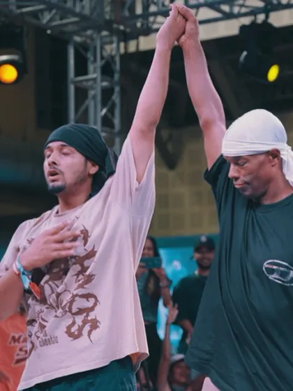 A powerful moment being declared the winner by hip-hop legend Loose Joint. Receiving this title from him was something I can't express in words.