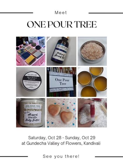 An event announcement graphic for the Melange Diwali Fair, showing a collage of my products. This is how I let my followers know where to find me next.