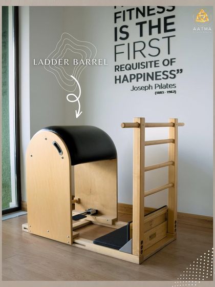 The Ladder Barrel is uniquely designed for exercises that improve spinal flexibility and strength. It's perfect for deep stretches and challenging core work.