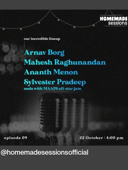 The lineup for a "Homemade Sessions" event. I was stoked to be part of this lineup of excellent singer-songwriters.