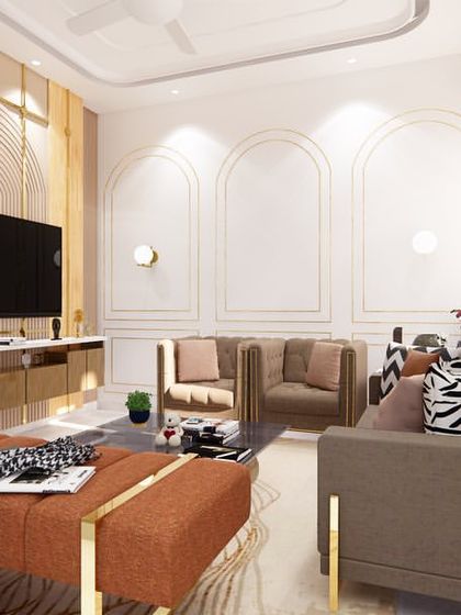 Drishtikone Design - Interior Design & Turnkey Execution Living & Dining: The Heart of the Home photo 31