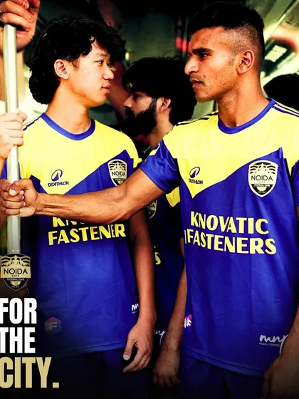 For the city. This image captures the connection between our club and the people of Noida. We play for you.