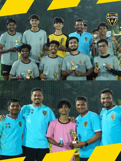 Our senior players and coaches at the Inter-SMFA tournament. We celebrate success as one big family.