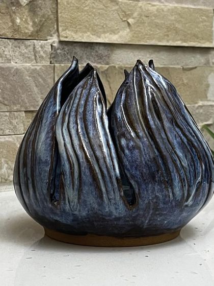 The work of Meena Telang, a potter who creates intuitive, nature-inspired art. Her pieces capture the rhythms and textures of the earth.