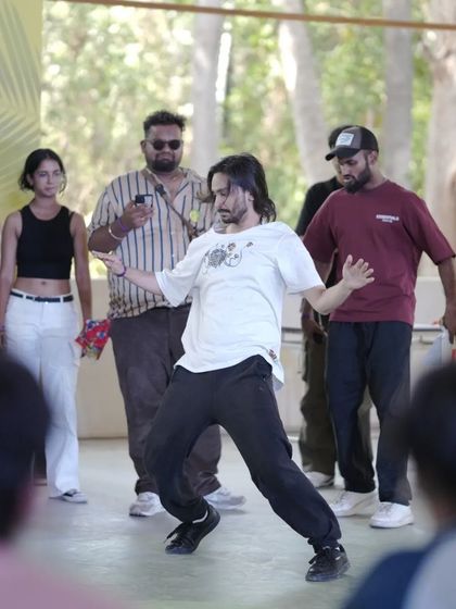 A freestyle moment from the battles at Spectra. Dancers get to express their unique style and personality in the cypher, surrounded by their peers.
