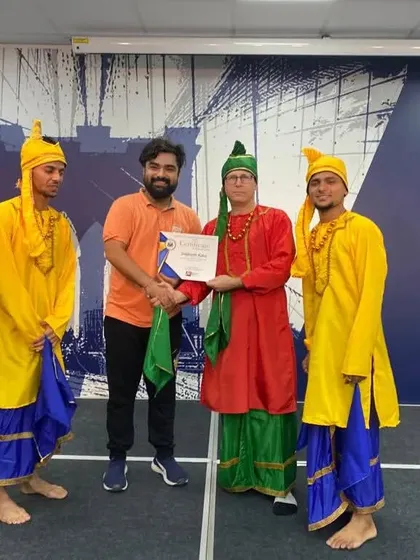Receiving this certificate of appreciation at the American Center after our performance was a proud moment. This collaboration between India and America through dance was a fantastic experience for our entire team.