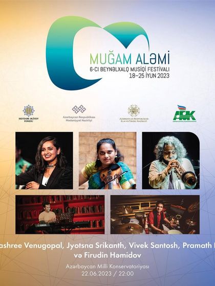 The poster for my performance at the Muğam Ələmi music festival. I was thrilled to play alongside such amazing musician friends in this celebration of world music.