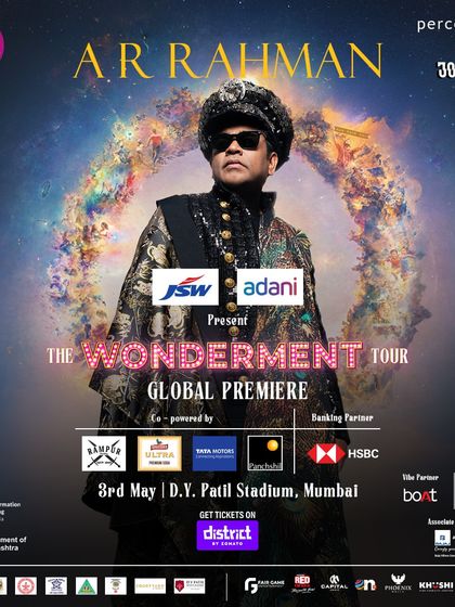 The main event poster for 'The Wonderment Tour', showcasing all presenters, partners, and sponsors. We are responsible for creating the master brand lockup that is used across all media.