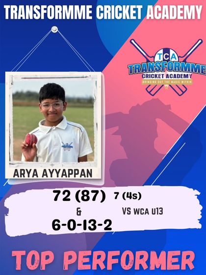 Transform Cricket Academy - Junior Cricket Coaching Program Star Performers: Celebrating Individual Excellence photo 140
