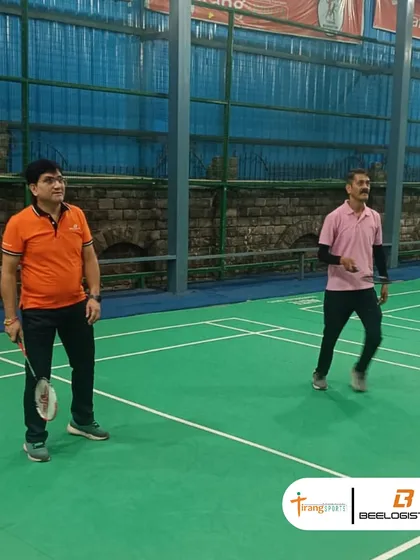 A friendly match in progress during the Bee Logistics corporate day. It's a perfect opportunity for cross-departmental interaction and networking.
