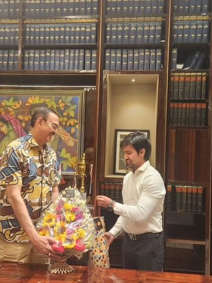 Extending birthday wishes to Mr. Vikas Singh. Beyond the celebration, I had a productive discussion with him on a range of legal topics, and his guidance is always invaluable.